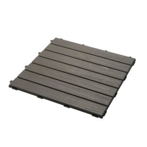 Smoby - Set 6 piastrelle - Pavimentazione Casa - 45x45cm - Effetto materico legno - Anti UV - 100% plastica riciclata e riciclabile