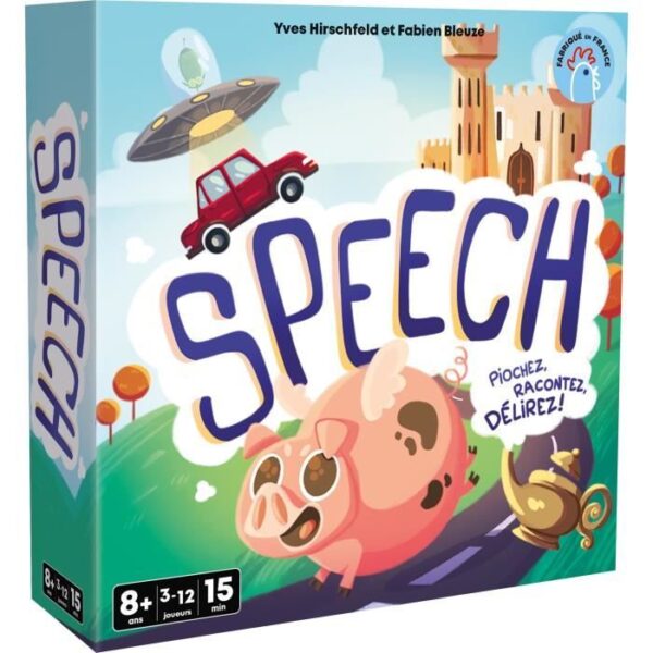 Discorso - Asmodee - Inventa una storia - 4 modalità di gioco - 15 minuti - Da 8 anni in su