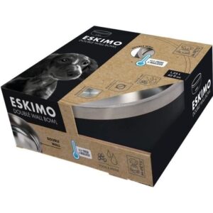Ciotola a doppia parete ESKIMO 1,25 L - Mpets - Nera