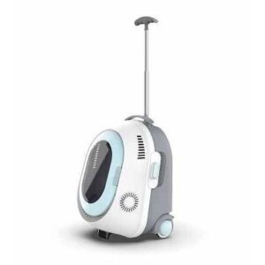 Scatola da trasporto COMPLETA - Mpets - TROLLEY - Blu e bianco