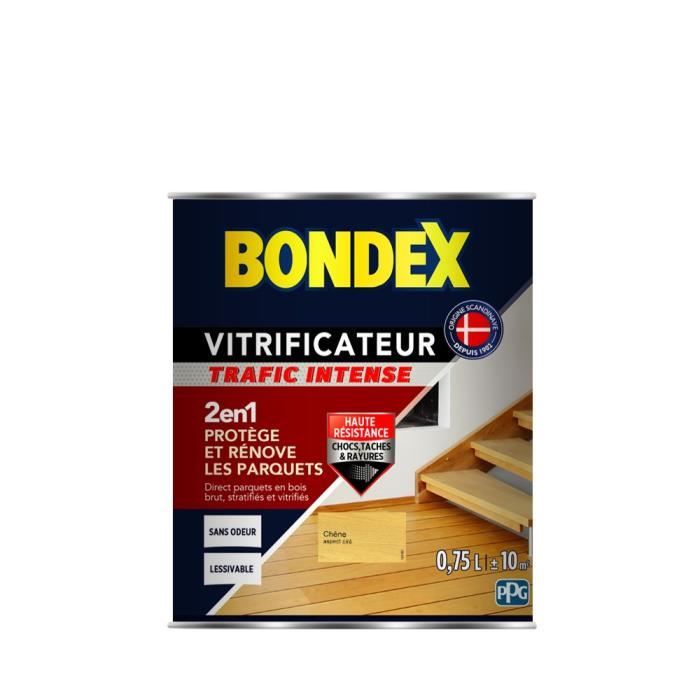 Bondex vitrificatore raso per proteggere e rinnovare i parchetti e le scale - Chene