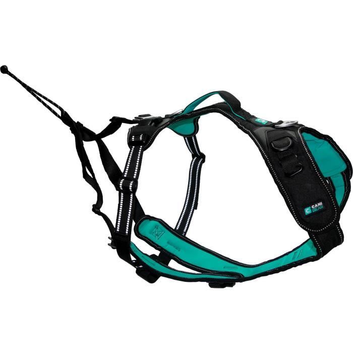 Pettorina per cani - SYMBIOZ - M - Nera / Blu