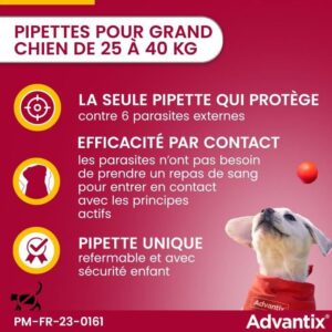 Pipette antiparassitarie ADVANTIX 6 - Per cani di grossa taglia oltre 25 kg