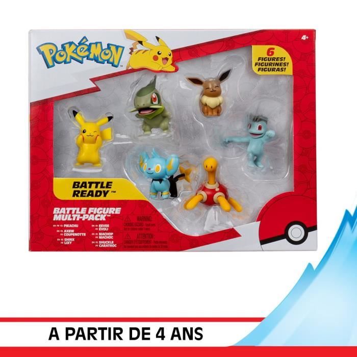 Confezione 6 personaggi Pokémon - BANDAI - JW3614 - 5 cm - Battaglie Pokémon