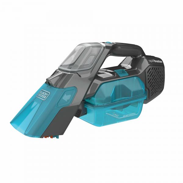 BLACK+DECKER Aspirapolvere portatile - Spillbuster 2 in 1 - 12V 1,5 Ah - Spazzola manuale - blu