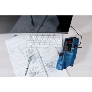 Rilevatore da parete Bosch Professional D-Tect 200 C con 1 batteria 12V 2.0Ah, caricabatterie, cavo USB-C, cinturino da polso, in L-Boxx - 0601081601