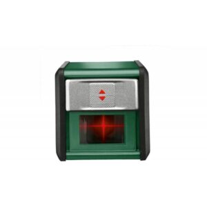 Laser a linee incrociate Bosch - Quigo + (Portata 7 m, consegnato con batterie, treppiede da 1,1 m e scatola)