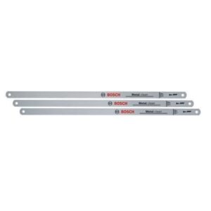 Set di lame per seghetto alternativo Bosch Clean da 300 mm, 3 pezzi (lama bimetallica resistente per tagli puliti)