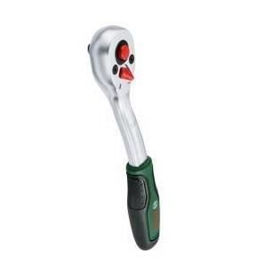 Chiave a cricchetto Bosch da 1/4 (coppia elevata fino a 93 Nm, pulsante di bloccaggio meccanico a 72 denti, impugnatura curva con inversione intuitiva)
