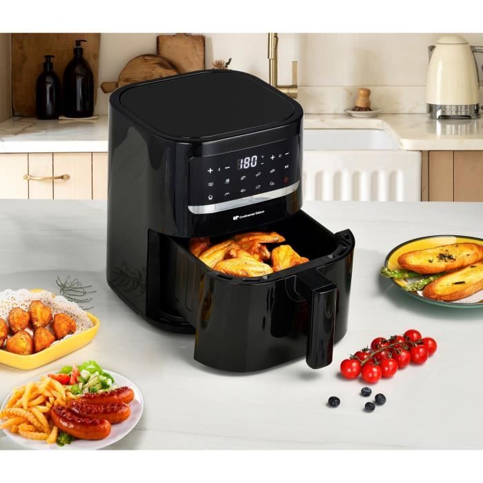 Friggitrice ad aria senza olio CONTINENTAL EDISON - FRSH1400B - 4,5 L - Nero - 1400 W