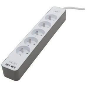 Block 5 presa 1.5 m, marrone USB