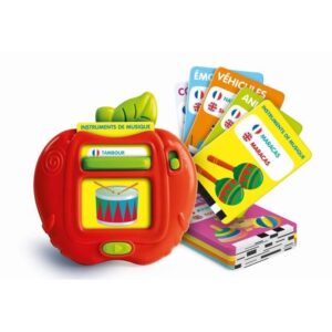 CLEMENTONI - Le mie prime 100 parole Bilingue - Giochi educativi - 2 modalità di gioco: Quiz e scoperta - Suoni e filastrocche