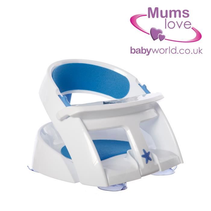 Sedile da bagno - DREAMBABY - Super confortevole - Indicatore rilevamento calore - Da 6 a 24 mesi fino a 13 kg - Bianco