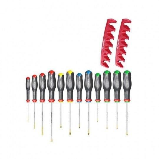 Set di 12 cacciaviti PROTWIST + 2 rack di stoccaggio - FACOM - AT.J12R2PB