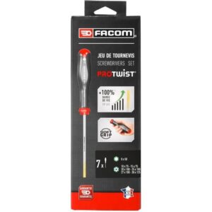 Set di 7 cacciaviti Torx e Resistorx PROTWIST - FACOM - ATXR.J7PB