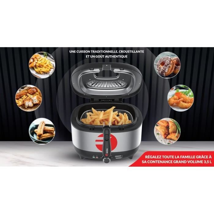 Friggitrice Elettrica - FAGOR - FG2310 - 3,5 L -1800 W - Filtro antiodore - Corpo in acciaio