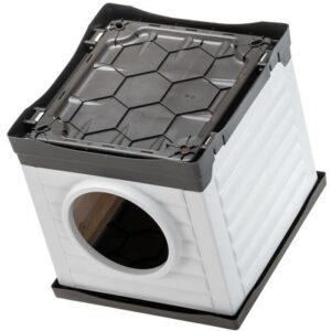 Nicchia - FERPLAST - PETVILLA 50 - 38,5 x 43 x 38,5 cm - Bianco / Grigio