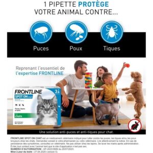 FRONTLINE 3 SPOT ON Pipette antiparassitarie per gatti - Pulci, zecche, pidocchi