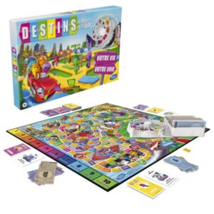 Destini Il gioco della vita - Gioco da tavolo per la famiglia - da 2 a 4 giocatori - per bambini - da 8 anni - con pedine colorate