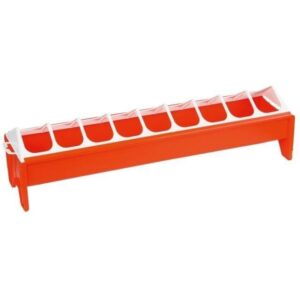 Mangiatoia per polli giovani - KERBL - Arancione - 12 x 50 cm