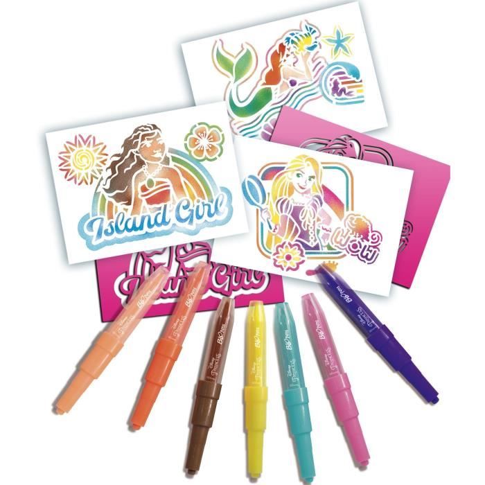 Blopens - LANSAY - Principesse Disney - 7 stencil - Dai 5 anni in su