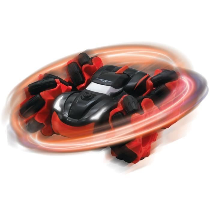 LEXIBOOK - CROSSLANDER SLIDE - Auto telecomandata fuoristrada con rotazione bifacciale a 360° ed effetto luce