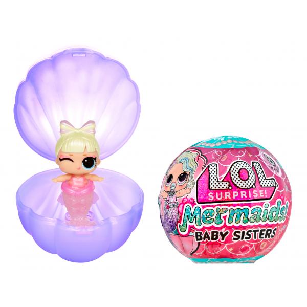 LOL Surprise - Baby Sirene - La coda della sirena cambia colore - 8 personaggi da collezionare - Casuale