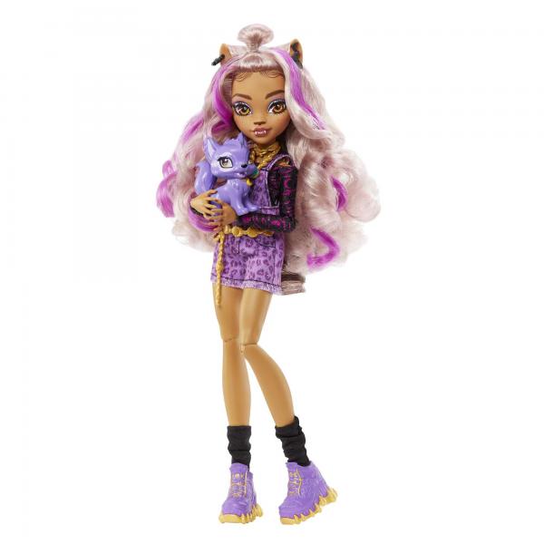 Monster High - Clawdeen Wolf con animale domestico - Bambola - dai 4 anni in su - MONSTER HIGH - HHK52 - MONSTER HIGH FASHION DOLL