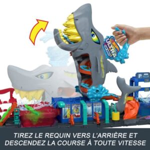 Hot Wheels City-Shark Car Wash-Color Reveal Car Set HTN82