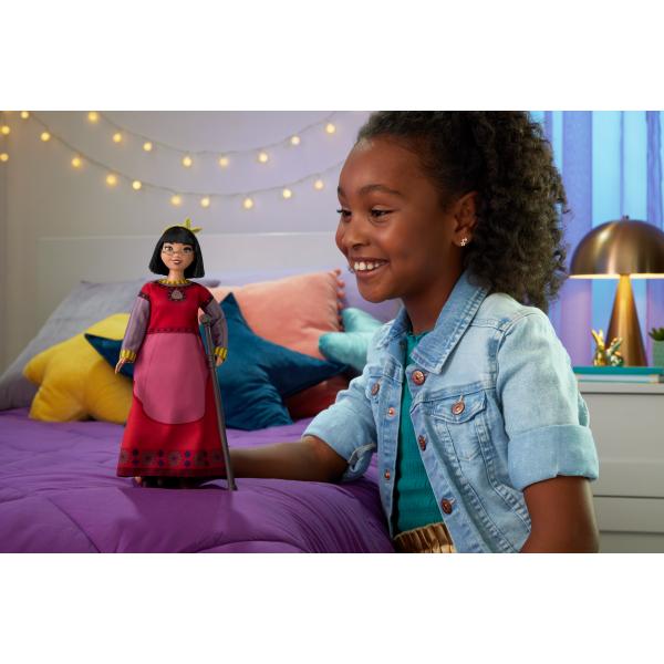 Bambola fashion Disney - MATTEL - D-XIN DOLL - Vestito rosso - 7 punti di articolazione
