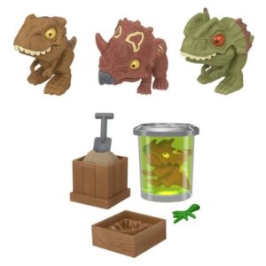 JURASSIC WORLD – Assortimento di figurine – Dinosauri divoratori – MATTEL – HVB29 – modello casuale