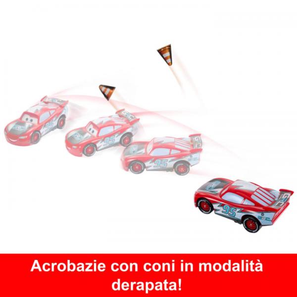 Disney · Pixar Cars-Flash McQueen Set corsa e drift-Box HXJ34