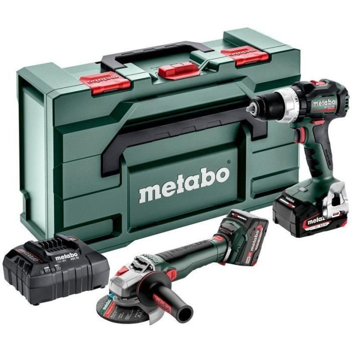 Set macchine a batteria - METABO - Combo Set 2.9.4 18 V - MetaBOX 165 L