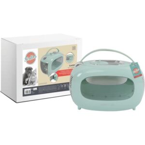 Box trasporto - M PETS - SIXTIES Classic - Maniglia - Zaino - Apertura posteriore - 5 kg max - Blu