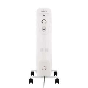 Radiatore del bagno di olio elettrico - 2000 watt - oceanico - 3 poteri - 9 elementi - mobile - bianco