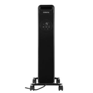 Radiatore elettrico a bagno d'olio 2000W OCEANIC - 3 potenze - Termostato elettronico - Telecomando - Mobile - Nero