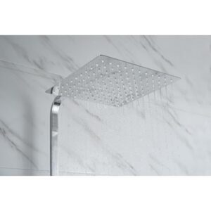 OCEANIC Colonna doccia - Miscelatore termostatico - Soffione quadrato alto 30x30 cm - Cromo