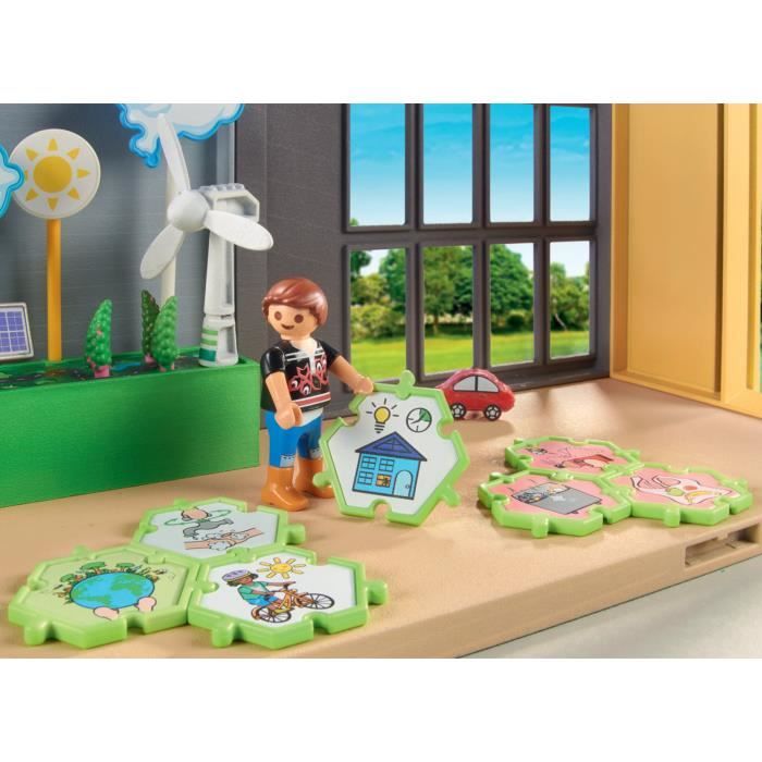 PLAYMOBIL 71331 Lezione educativa sull'ecologia - Vita cittadina - Scuola - Apprendimento dell'amore Universo scolastico