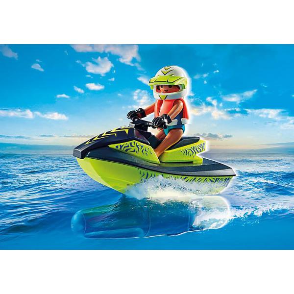 PLAYMOBIL 71464 Motoscafo e moto d'acqua - Action Hereos - Vigili del fuoco - Dai 4 anni in su