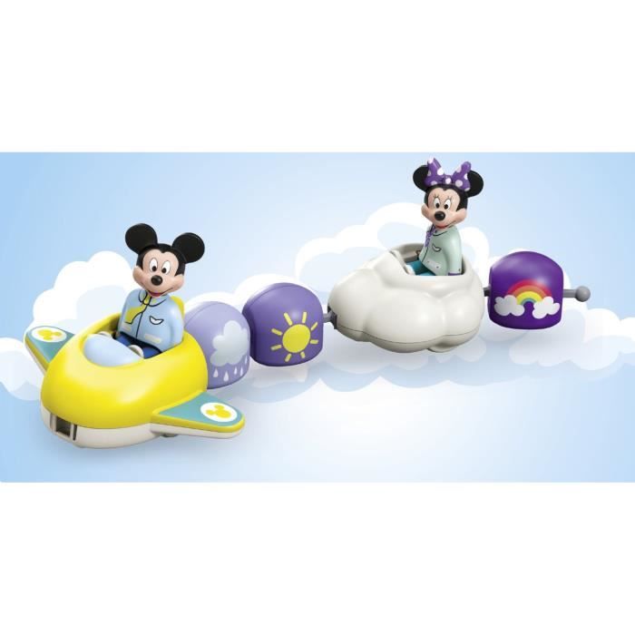 PLAYMOBIL 71697 Il treno delle nuvole di Topolino e Minnie - Disney - Include Minnie, Topolino e l'aereo del treno delle nuvole - 1 età