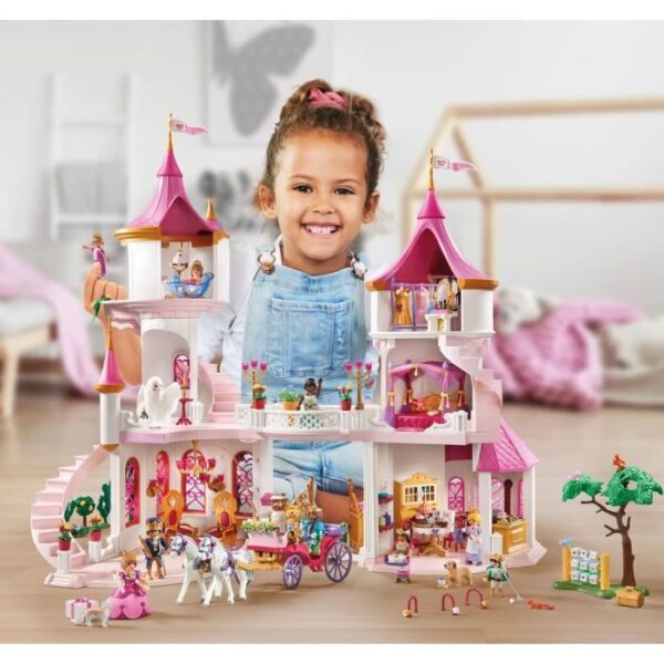 PLAYMOBIL 71845 Palazzo con coppia reale e 2 troni, Principesse magiche, 421 pezzi, dai 4 anni in su