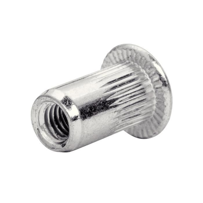 Dadi a crimpare per viti Ø8mm - RAPID - M8 - Confezione da 20 pezzi + punta per trapano