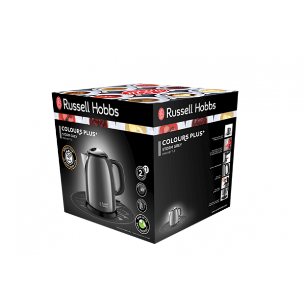 RUSSEL HOBBS 24993-70 - Bollitore compatto Colori Plus Grigio 1 L