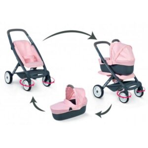 PASSEGGINO MAXI-ACCOGLIENTE + CARROZZINA ROSA