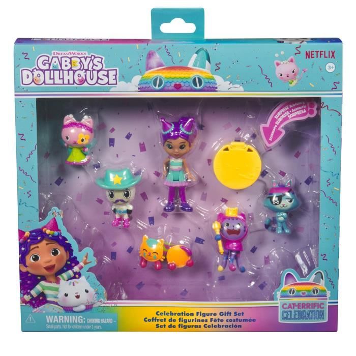 SCATOLA DI FIGURINE CELEBRAZIONE SPIN MASTER DELUXE Gabby e la casa magica