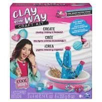 Cool Maker - Set di ceramiche creative - 6 dischi di argilla che asciugano all'aria, vernice e strumenti - Da 8 anni in su