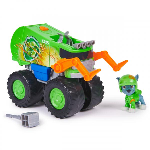 VEICOLO SPIN MASTER + RUOTE DI SOCCORSO FIGURINE ROCKY Paw Patrol