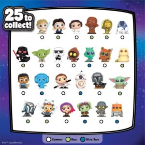 Figurine da collezione - STAR WARS - Capsula Galaxy Peek - 4 figurine, 4 cm, 25 da collezionare