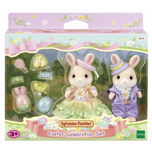 La caccia alle uova per i fratelli e le sorelle Rabbit Marguerite - Famiglie Sylvanian
