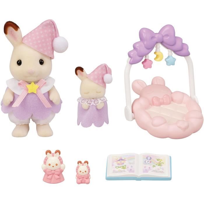 Sorelle Coniglio Cioccolato Ora di Andare a Letto - SYLVANIAN FAMILIES - 5806